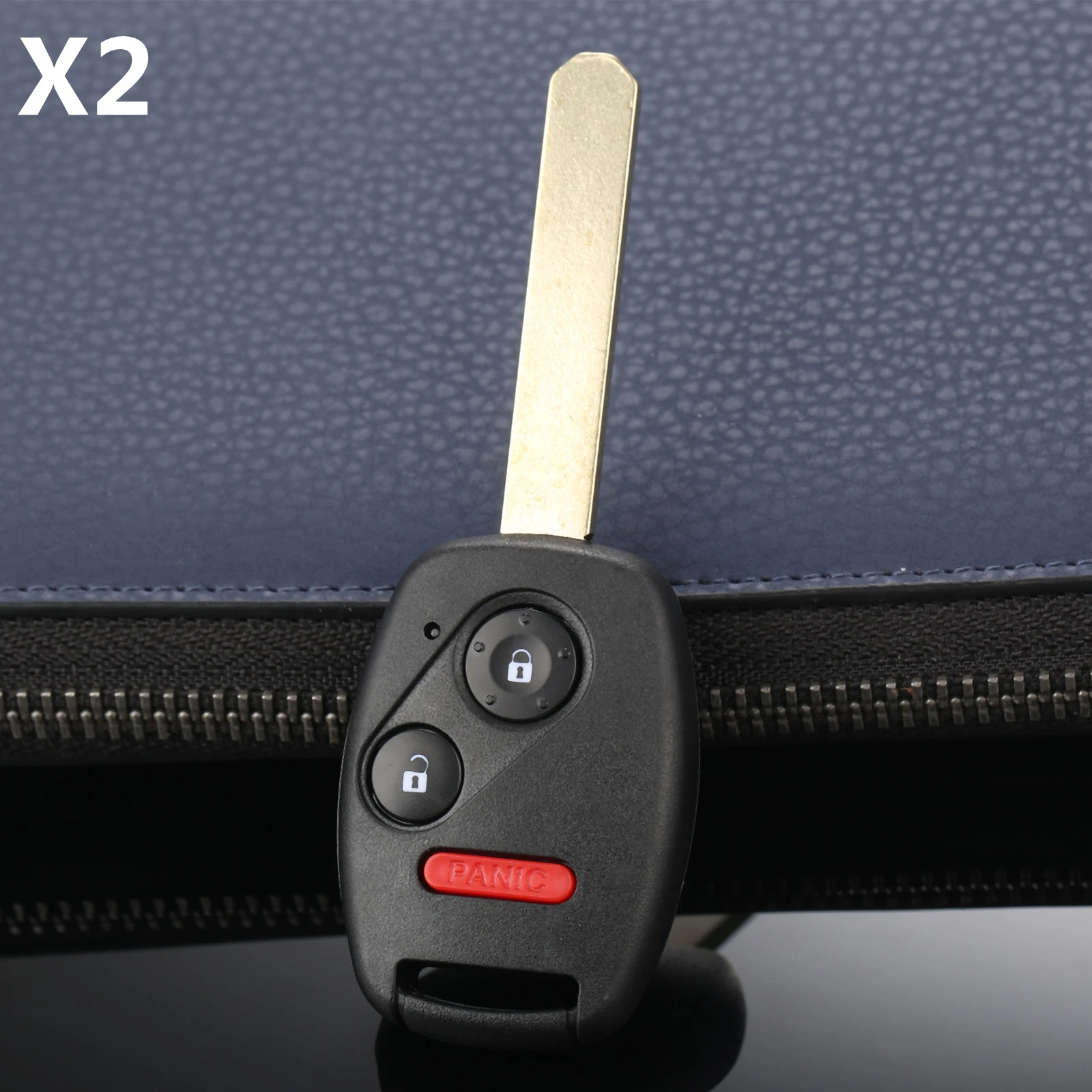 

2Pcs Keyless Entry Remote head Key Fob Chip 2 Button with Panic OUCG8D-380H-A for Honda Fit Odyssey Ridgeline Remote Transmitter