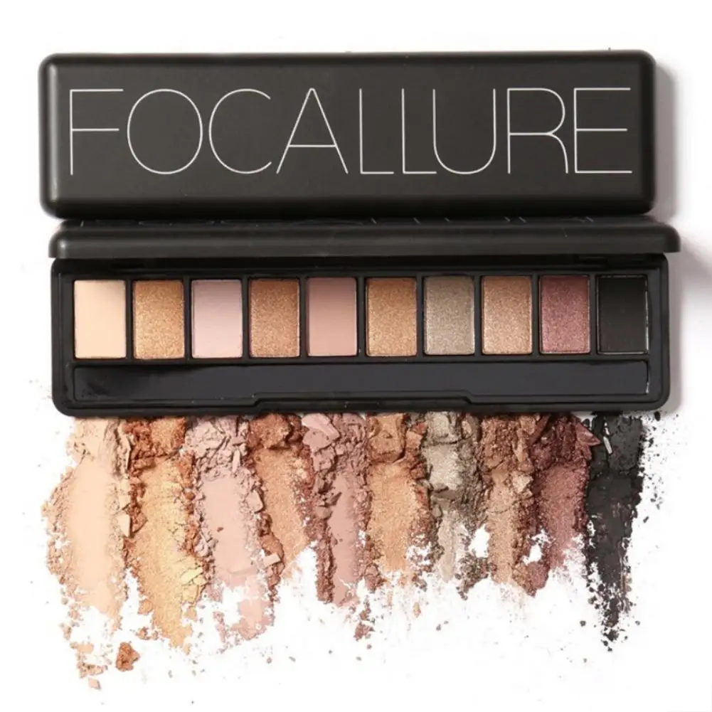 

Focallure 10 Colors Eye Shadow Makeup Shimmer Matte Eyeshadow Earth Color Eyeshadow Palette Cosmetic Makeup Nude Eye Shadow
