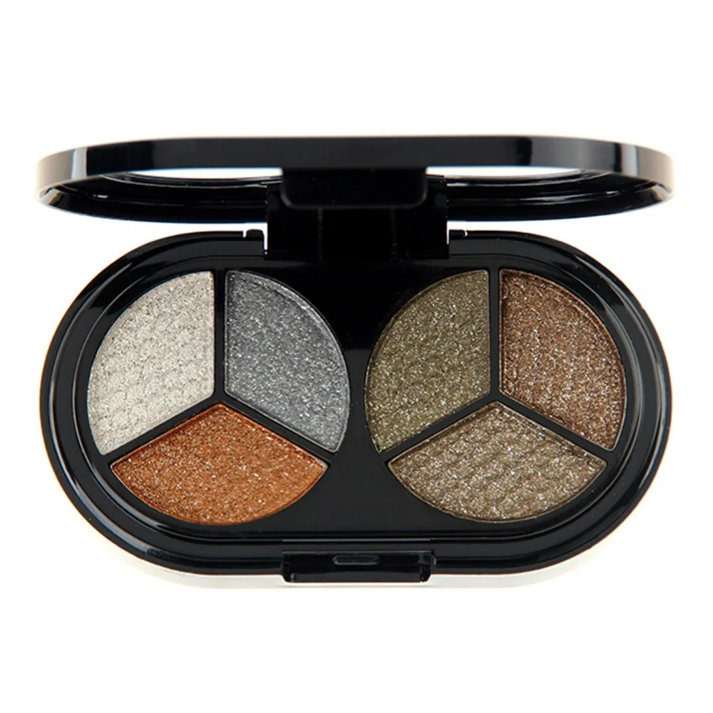 

6 Colors Glitter Eyeshadow Makeup Palette Waterproof Brighten Shimmer Pigments Lasting Eye shadow Cosmetics