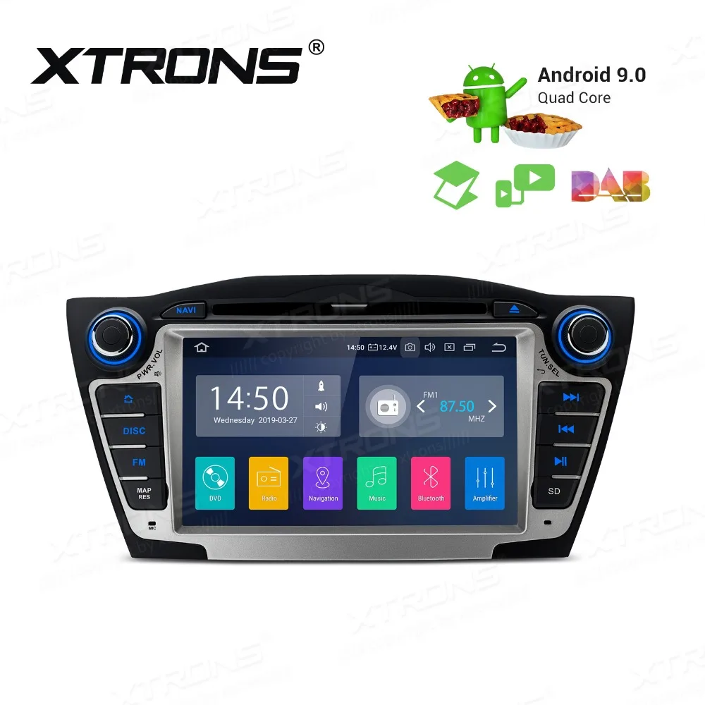 Sale XTRONS Android 9.0 Car DVD Player for Hyundai IX35 Tucson Generation 2009 2010 2011 2012 2013 2014 2015 Radio GPS OBD TPMS WIFI 3