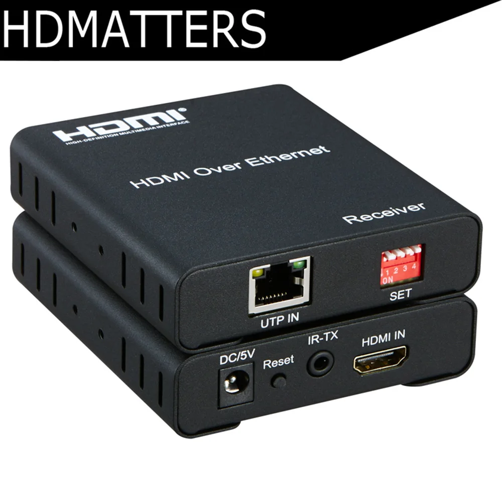 HDMI удлинитель матричный hdmi-коммутатор разветвитель по Cat5e/6 кабель до 120 м TCP/IP совместимый(HDMI удлинитель отправителя или приемника