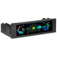 STW 5036 5,25 «приводной отсек ПК компьютер cpu охлаждения ЖК передняя панель температурный пульт для вентилятора контроль скорости для рабочего стола