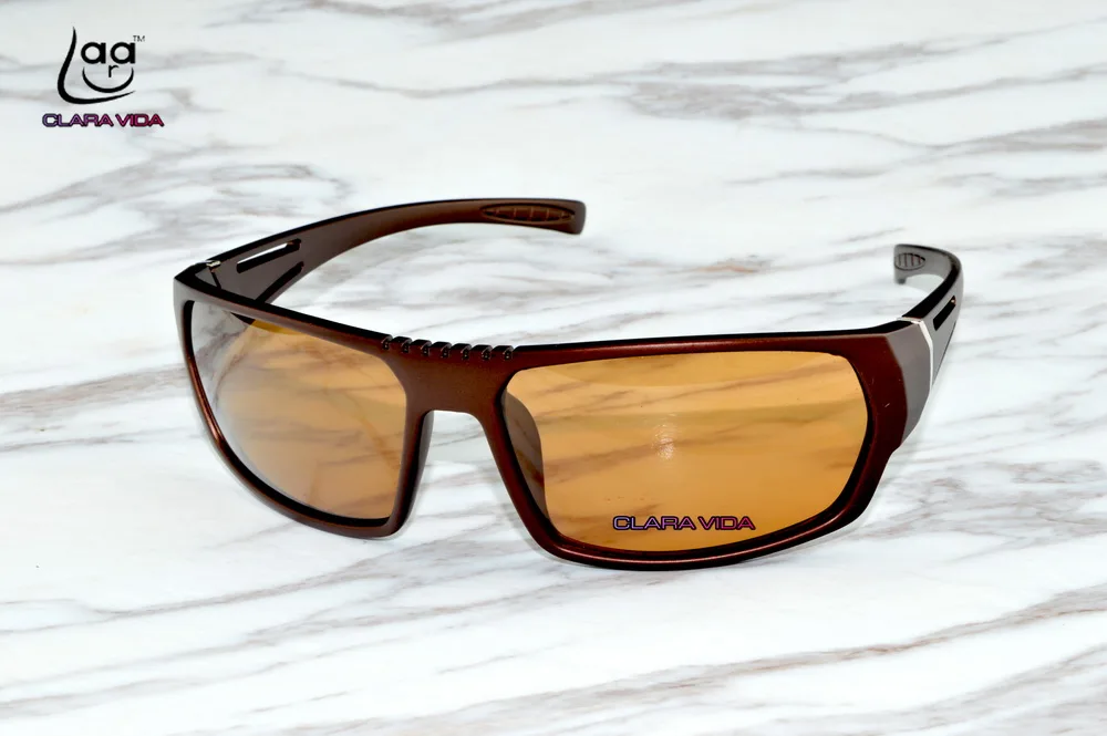 

CLARA VIDA MEN WOMEN SPORT DEPORTES BROWN POLARIZED 100%UV UV400 POLAROID SUNGLASSES SUNSHADES