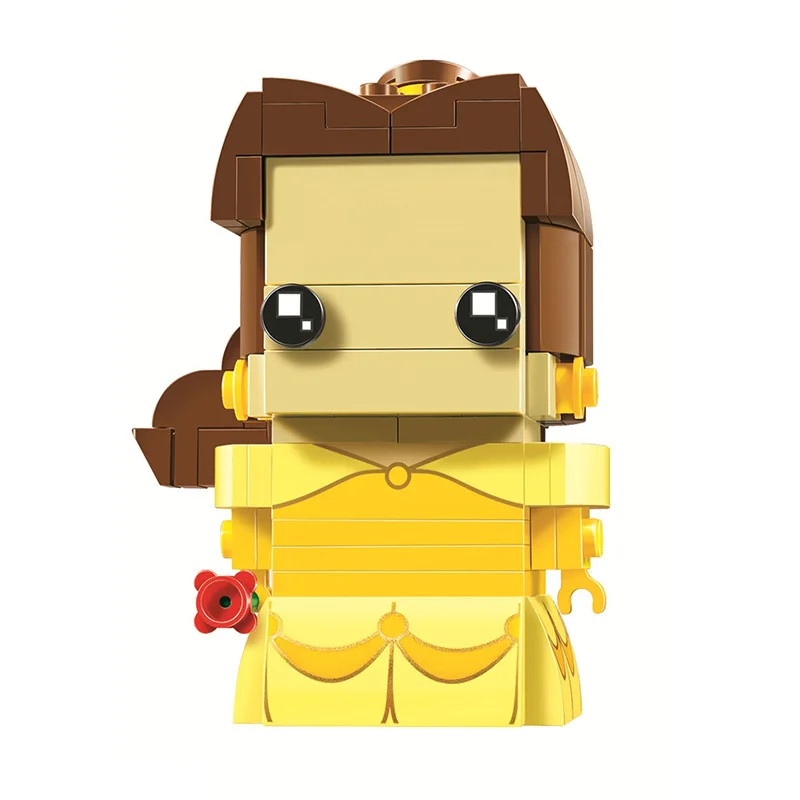 Новинка Brickheadz Belle Принцесса зверь Фигурки Коллекция строительные блоки игрушки для детей Подарки