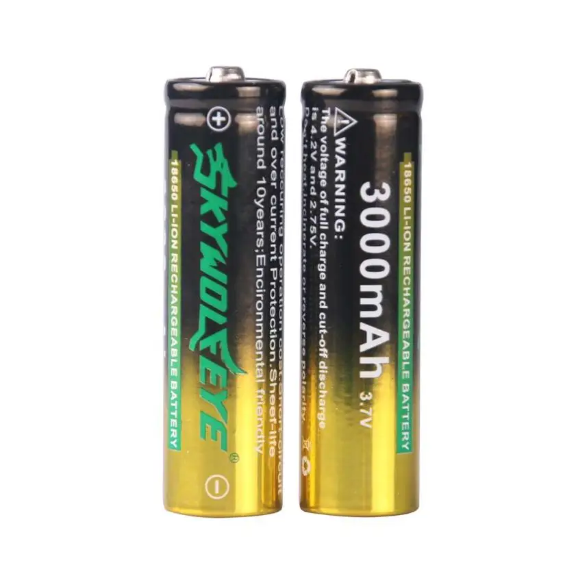 4x3000 mAh li ion 3 7 V 18650 перезаряжаемая батарея для фонарика лампа факел Путешествия