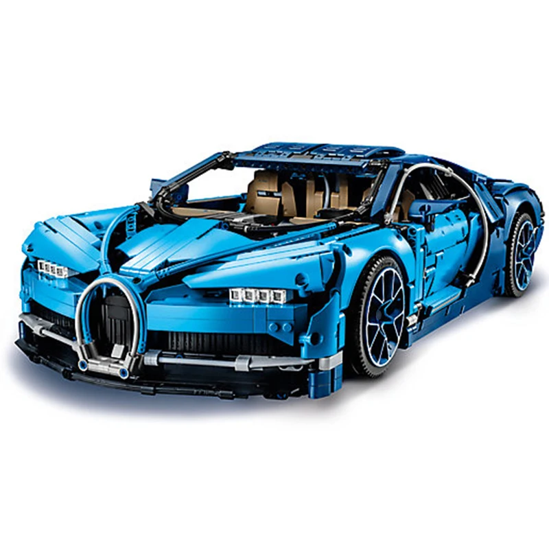 Дешево Bugatti Chiron комплекты гоночных автомобилей 4031 шт. совместимы со строительными блоками серии Technic модели кирпичных игрушек для детей