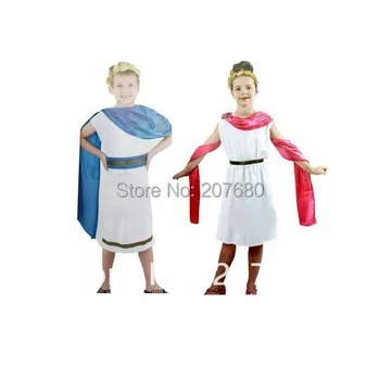 

novelty Greek Roman queen costume FOR Kids Roman goddess prince Fancy dress Halloween party decorations