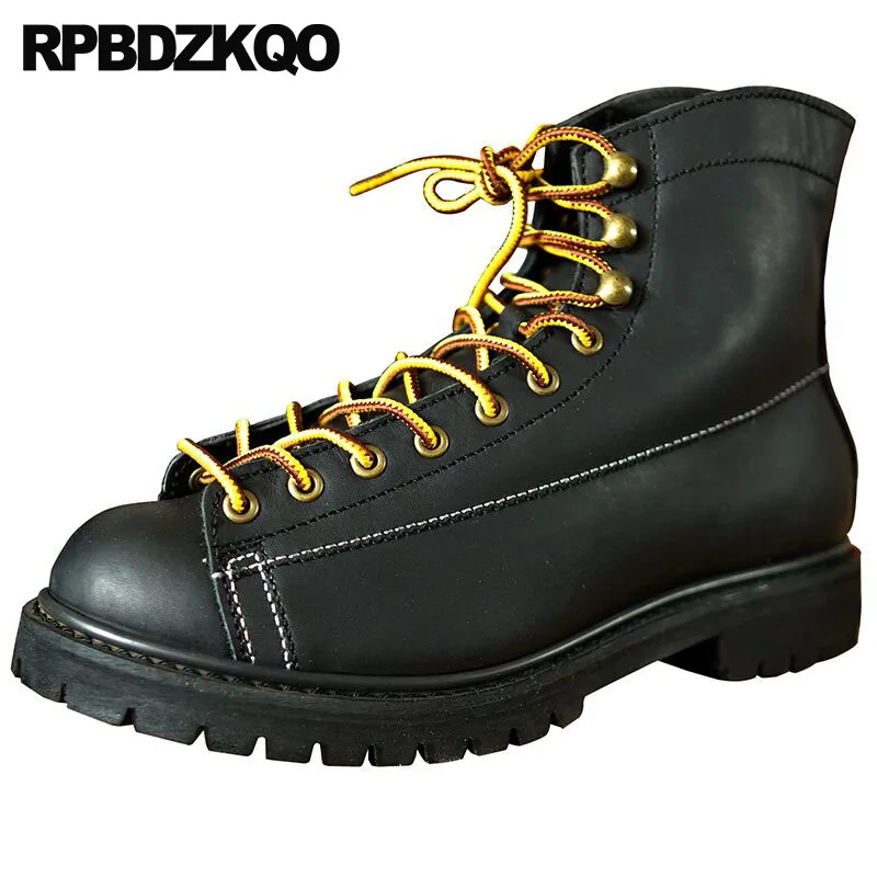 mens designer lace up boots