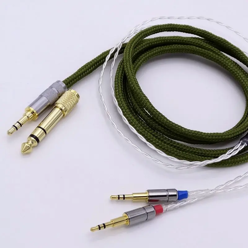 2 5 м Hi End 4 ядра 5N OCC посеребренный HiFi кабель для наушников обновленный Oppo PM 1 2|headphone