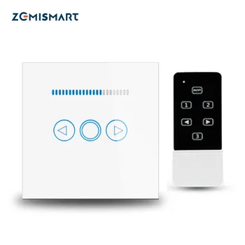 

UK Type Dimmer Light Wall Switch Wifi Wireless Remote Control 1 Gang Touch Panel wireless blue LED backlight Work With Broadlink