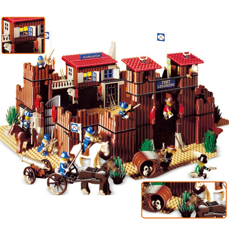 

33001 Genuine Building Series The Idian Cowboy`s Castle Set Educational Building Blocks Bricks Toys Compatible 6769 Legoed Toys