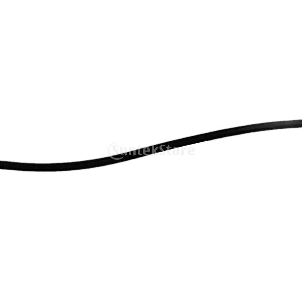 5mm 10m Black Round Stretch Bungee Rope Shock Cord Tie Down & 20pc Elastic Cord Hooks Ends for Roof Racks Boats Trailers