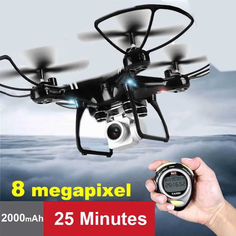 

Professional Drone With Camera HD 8 Megapixel 1080P FPV 25minutes Long Battery Life RC Helicopter Quadcopter Gift Toy Boy PGM129