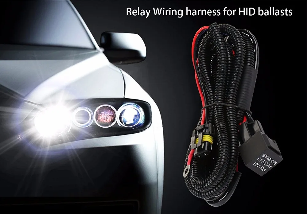 Автомобильный комплект Rouxit ксеноновые лампы H1 H3 9005 9006 HB3 HB4 880 H11 H7 реле HID жгут