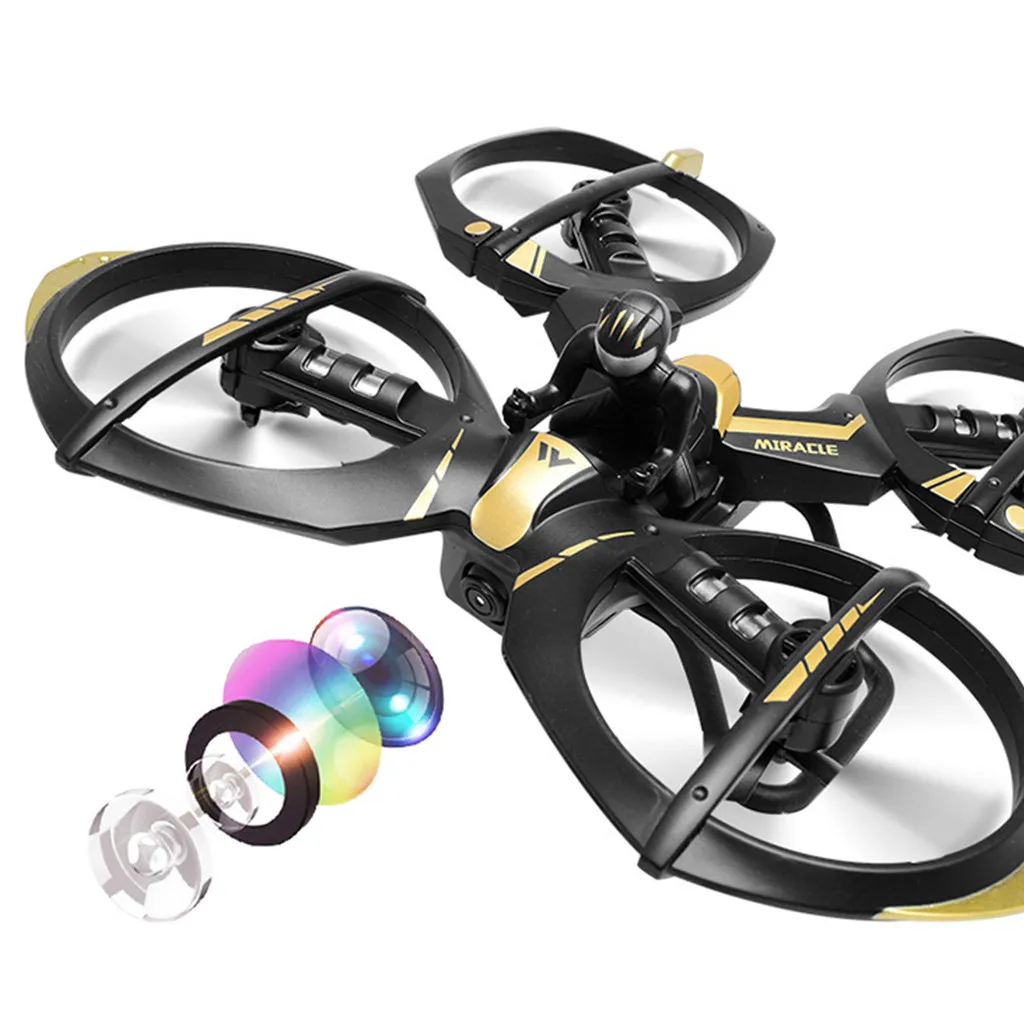 Дроны с камерой HD W7 720 P/W7 Drone высота режим удержания Безголовый 3D флип Roll RC Quadcopter безопасности; гарантированное качество