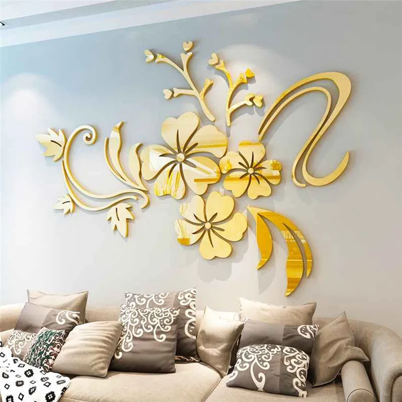 3D mirror wall stickers3