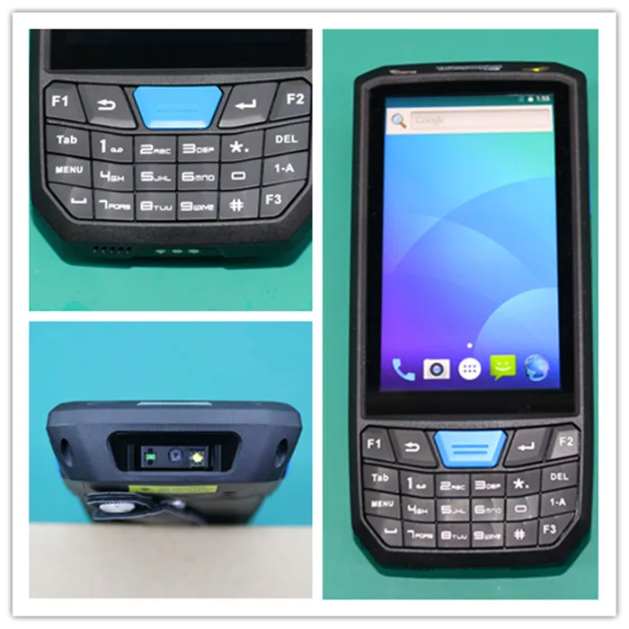 Código de Barras Teclado de Tela Terminal de Dados Android Scanner 2d qr Código Honeywell Newland Ip66 Wifi 4g 4.5 Terminal Nfc 8.1 Pda 1d 10 1d 2d qr código honeywell newland scanner