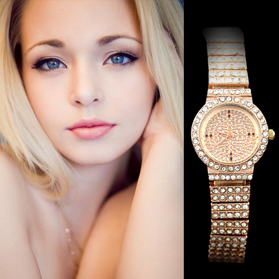 Shsby Новая роскошная женская сумка из розового золота Полный Стразы skysat часы женские часы представительского класса дамские Модные подарки