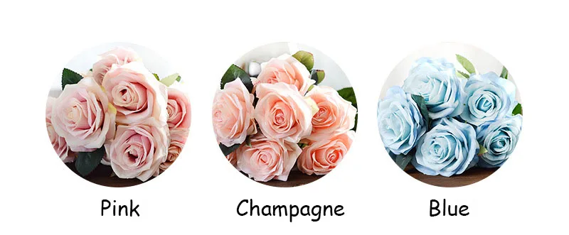 1 букет искусственных шелковых французских роз Цветочный букет поддельные цветы организовать стол Маргаритка Свадебные цветы Декор вечерние аксессуары Флорес