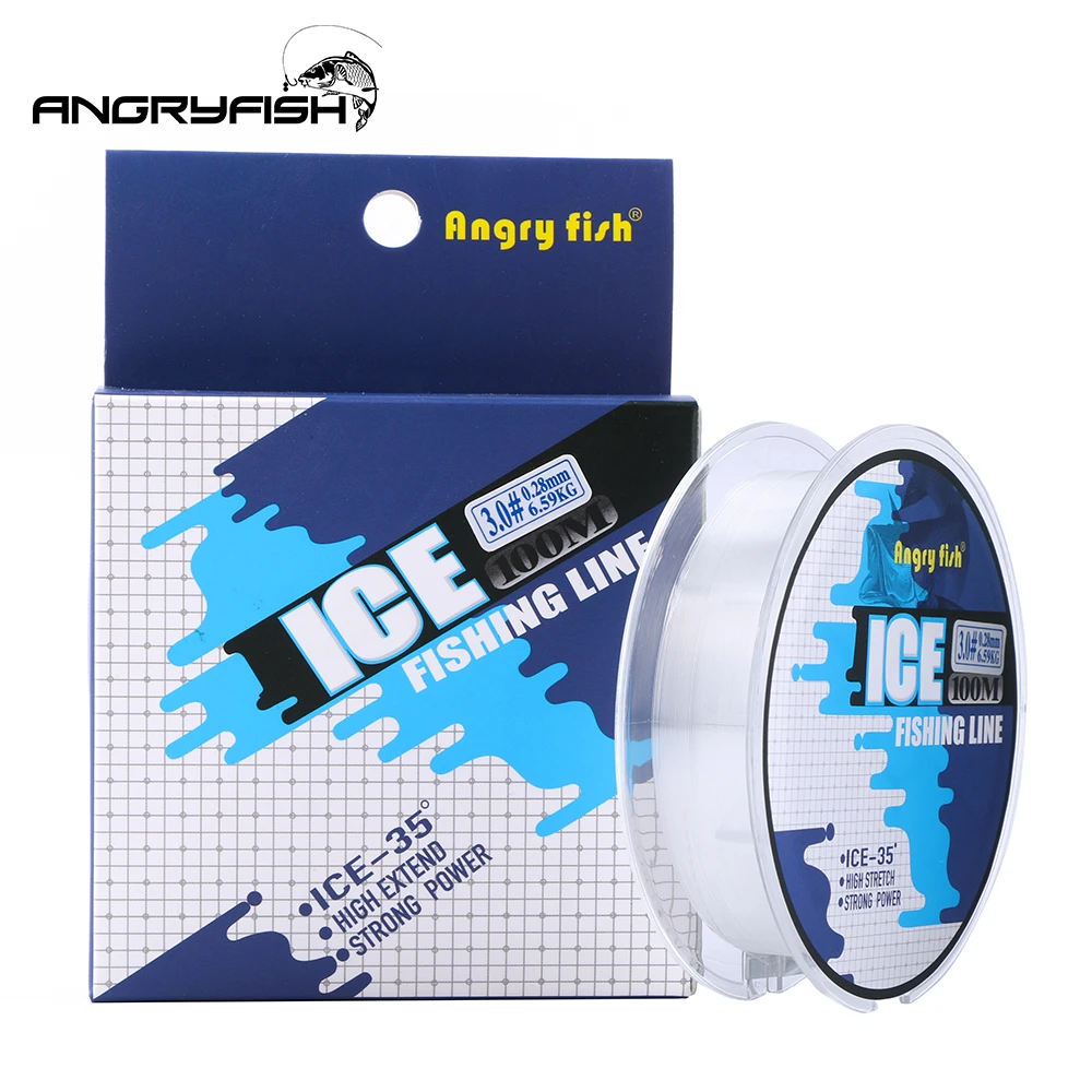 Angryfish氷釣りライン100メートルの冬釣りナイロンラインモノフィラメント超強力ナイロンライン Nylon Line Fishing Linesuper Strong Aliexpress