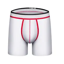 ORLVS Брендовые мужские Трусы Дышащие Боксеры хлопковое мужское белье U выпуклая сумка сексуальные трусы однотонные мужские домашние шорты