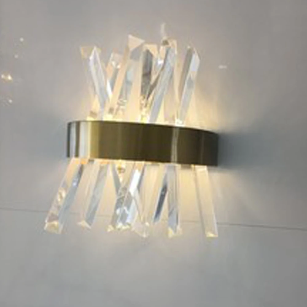 Роскошный дизайн, Хрустальный настенный светильник, современный светодиодный настенный светильник s Dia25* H33cm, светильник для гостиной, спальни