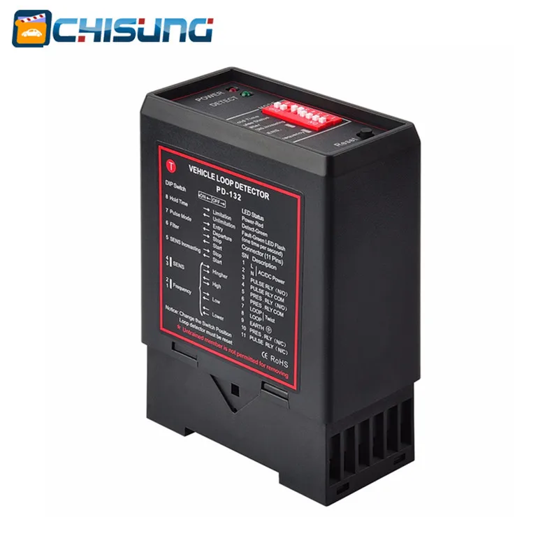 Detector de bucle PD132 para acceso a vehículos, Detector de tráfico inductivo de un solo canal