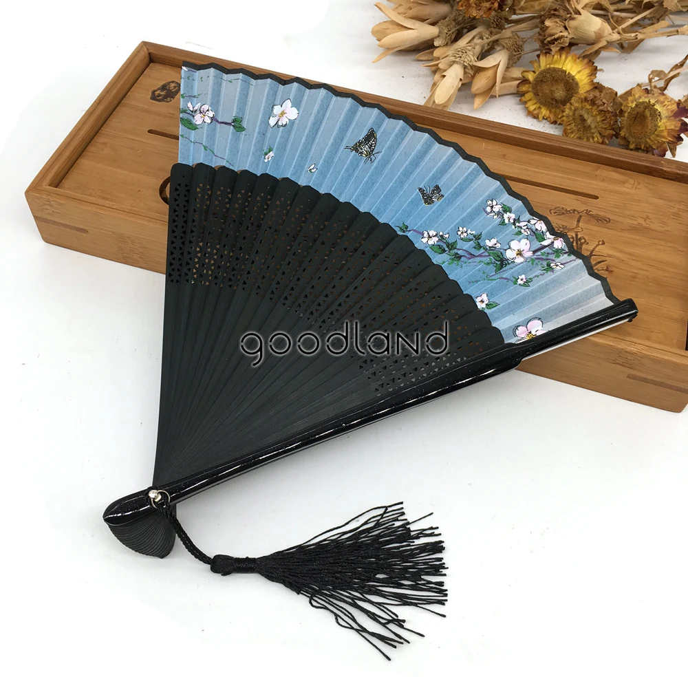 Top Wholesale Free / Drop Shipping 100pcs/lot Peach Blossom Flower Wedding Favor Fan Outdoor Wedding Party Favor Party Supplies 4