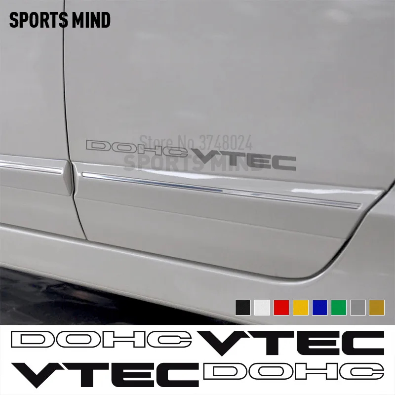  1 Pair DOHC VTEC DECAL STICKER VEHICLE GRAPHIC Automobiles Car Styling For Honda Civic Si Accord JD