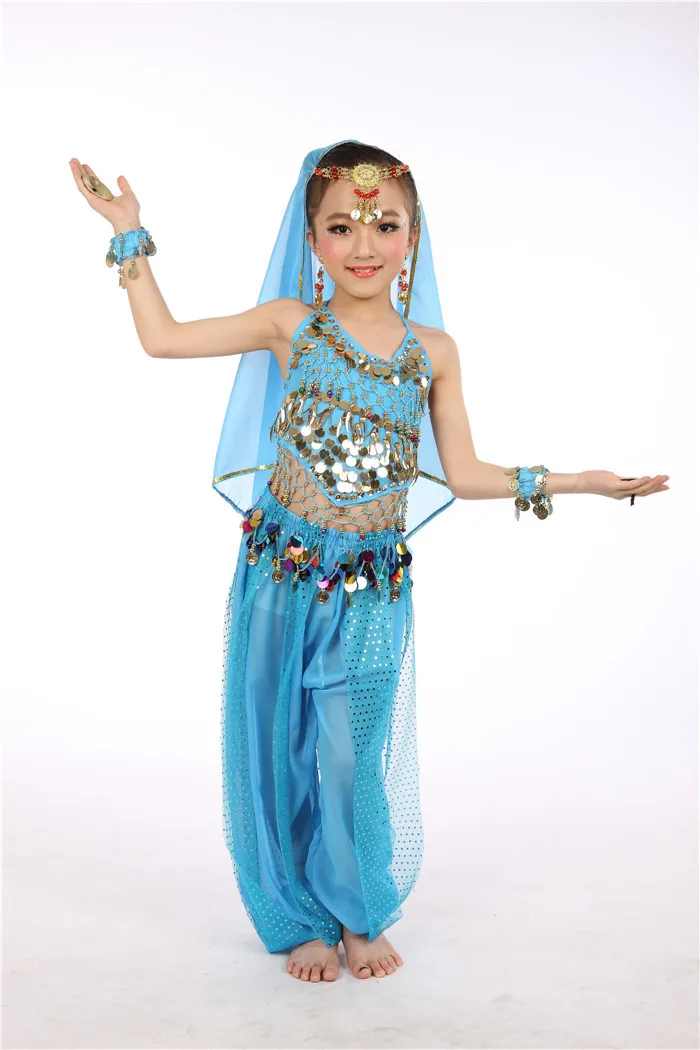 Танец живота костюм для девочки танец живота одежда индийский Танцевальный костюм S Танцы одежда праздничная одежда для девочек подарок на