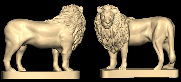 Скульптурная модель Lion 3D STL для ЧПУ и принтера|stl files|3d stl3d stl files |
