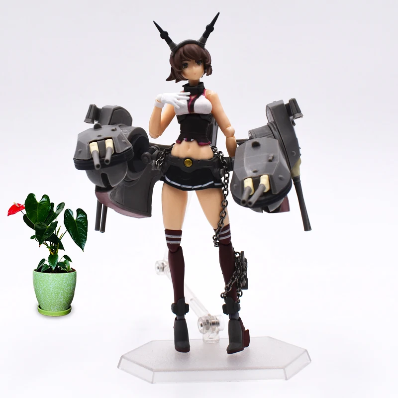 

Anime Kantai Collection Mutsu Figma 242 PVC Action Figure Doll Collectible Model Toy Christmas Gift For Children 15 cm