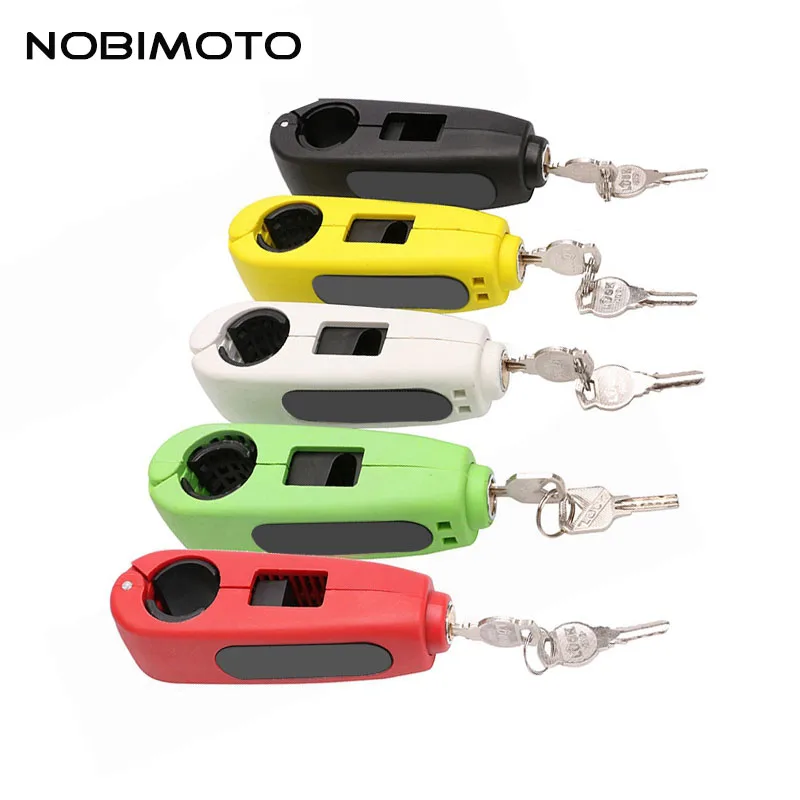 

6 Color Motorcycle Scooter Handlebar Safety Lock Brake Throttle Grip Security Lock Anti Theft Protection Security Lock XP001