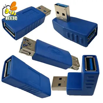 

USB 3.0 adapter AF TO AF A Type Male & Female to Female Angle cross type Adapter USB3.0 Connector fast speed 500pcs