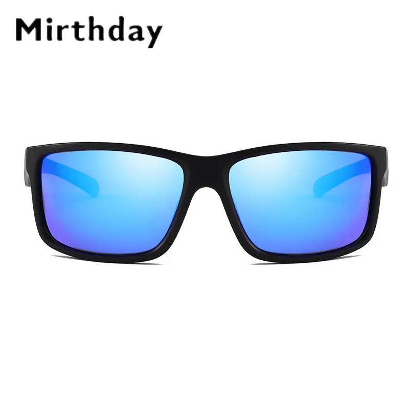 Mirthday бренд Дизайн спортивные солнцезащитные очки Для мужчин Синий зеркальные солнцезащитные очки мужской Открытый вождения Рыбалка очки UV400 Óculos