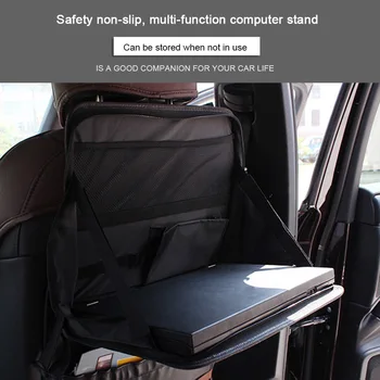 

1pc Multifunction Car Rear Seat Folding Table Seat Backpack Computer Stand Dining Table Tray Sleeping Table Desk Car Storage
