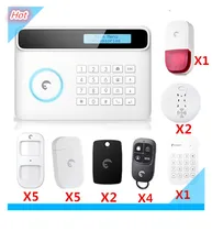 Promotion Price Etiger Wireless PSTN And GSM Alarm System Burglar Security Home Alarm System with Strobe