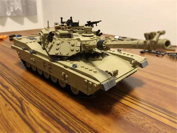 

New Century Military M1A2 Abrams Tank Cannon Deformation Hummer Cars Building Blocks Bricks Figures Toys for Children