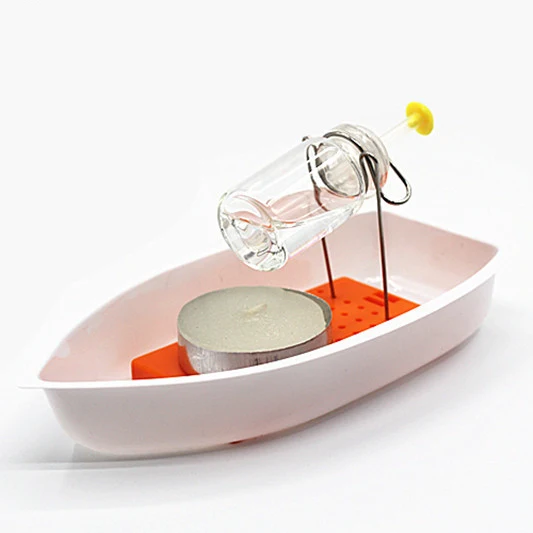 classic heat Steam Candle Powered Speed Boat Toy handmade steamships toys science experimental equipment diy material kids gift