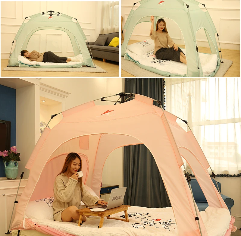 Новая автоматическая Крытая кровать для взрослых и детей, ветронепроницаемые палатки от комаров, летняя палатка