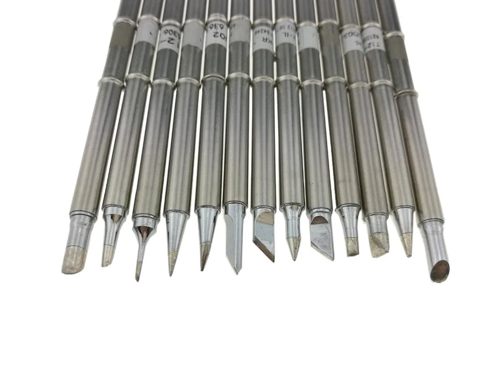 KSGER Electronic Tools Soldering Iron Tip For FX951 DIY Soldering Station 24V T12 Solder Temperature Controller Welding Handle  (2)