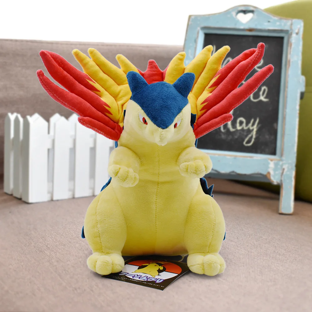 

21cm Typhlosion Anime Stuffed Toy Kids Plush Doll Soft Plush Toys Stuffed Animals Cartoon Children Kids Gift Peluches De Felpa