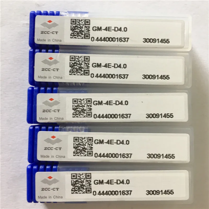 

ZCC GM-4E-D4.0 solid Carbide 4 flute flattened end mills tiny square head high speed milling cutter 10pcs/lot