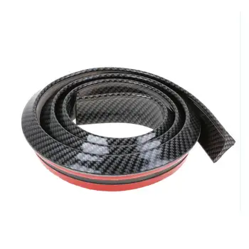 

1.5M Thick Car Stickers 3D Carbon Fiber Rubber Styling Door Sill Protector Goods for Toyota BMW Audi Mazdaetc Accessories