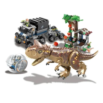 

648 Pcs Jurassic World 2 Carnotaurus Gyrosphere Dinosaur Figures 75929 Dragon Tyrannosaurus Rex Building Blocks Toys