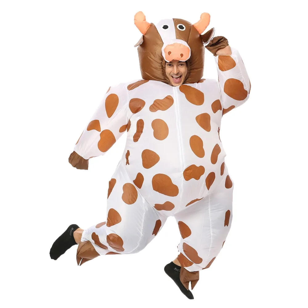 Inflatable Coffee Cow Costume for Adult Women Men Kid Boy Girl Halloween Party Carnival Cosplay Dress Blow Up Suit Animal Mascot Inflatable Coffee Cow Costume for Adult Women Men Kid Boy Girl Halloween Party Carnival Cosplay Dress Blow Up Suit Animal Mascot