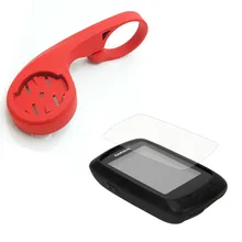 31.8 мм Открытый Mountain/Дорога Велосипедный Спорт велосипед Красный держатель+ резиновый корпус+ Экран протектор для Garmin Edge 800/810/Touring