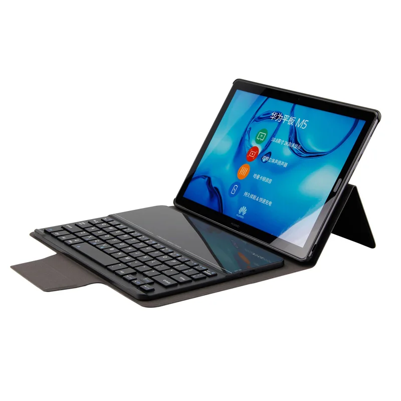

Portable Bluetooth Keyboard With Slim PU Cover For Huawei Mediapad M3 Lite 10.1 / M5 10.8 Pro Case 100PCS/Lot
