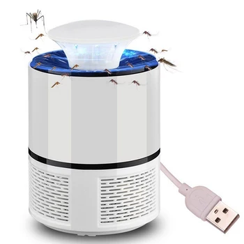 

USB Photocatalyst Mosquito Killer Lamp Silent Mosquito Inhalant Light Trap UV Light Killing Catcher Led Zapper Light For Home