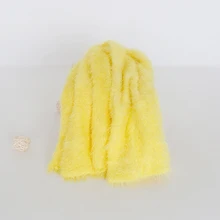 Пушистое вязаное одеяло-Пеленка, эластичные трикотажные палантины для маленьких девочек или мальчиков, пеленальный мешочек, пушистый конверт для новорожденных, плед для фотографирования